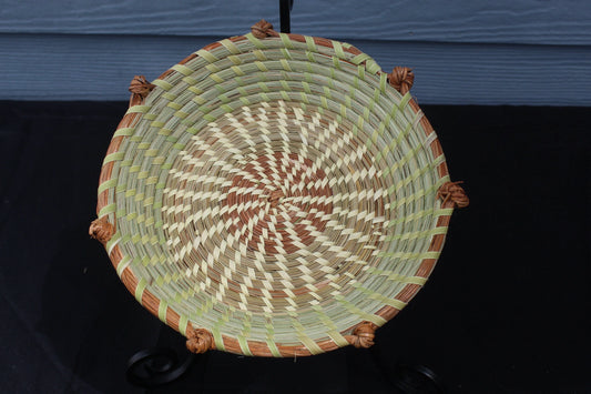 Gullah Love Sweetgrass Hand woven Basket made in Charleston South Carolina with love knots Wedding gift lowcountry housewarming hostess gift