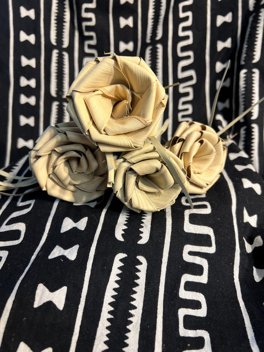 Dried Palmetto Roses (4) Charleston Roses Sweetgrass Roses Forever Roses