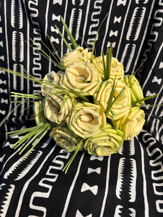 Freshly made Palmetto Roses  Bouquet of 12 (twelve) Charleston Roses Sweetgrass Roses Forever Roses