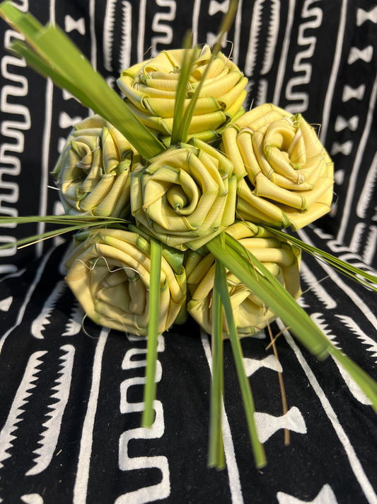 Freshly made Palmetto Roses  Bouquet of 6 (6) Charleston Roses Sweetgrass Roses Forever Roses