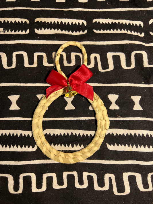 Christmas/Holiday ornaments made with Sweetgrass and Palmetto