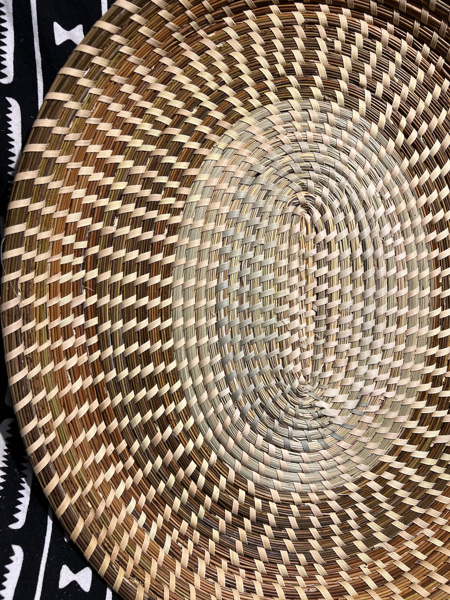 Oval Rice Fanna made in the Lowcountry Charleston South Carolina in the Gullah Geechee tradition.