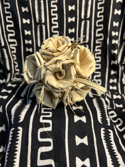 Dried Palmetto Roses  Bouquet of six (6) Charleston Roses Sweetgrass Roses Forever Roses