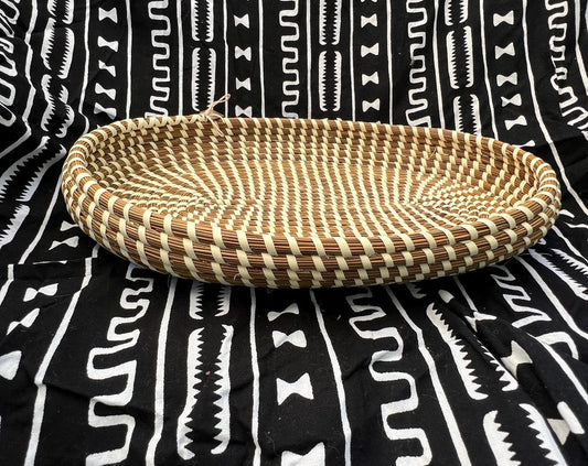 Oval Gullah Bulrush Basket