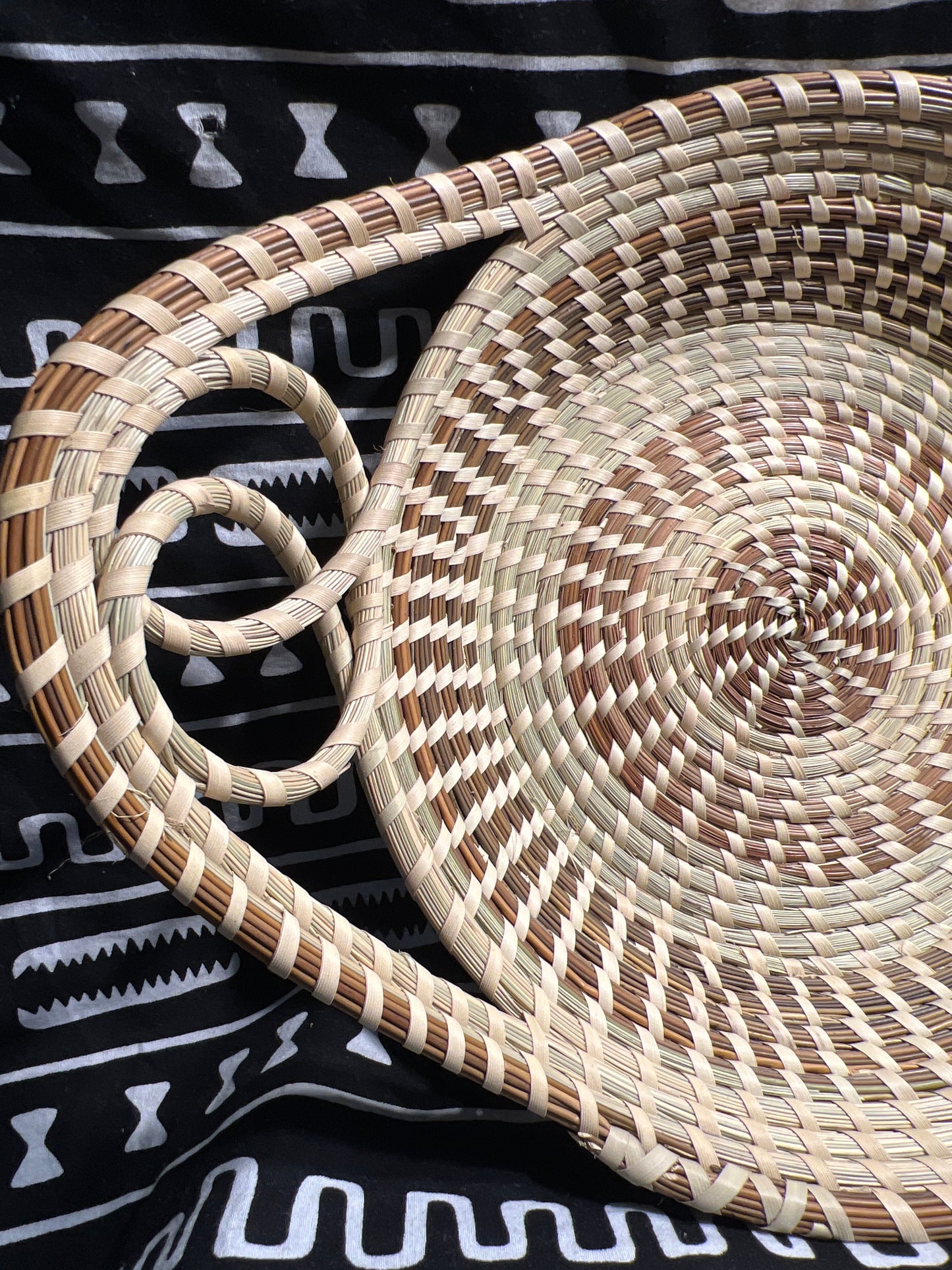 Gullah Double Loop Handle Bread Basket  made in Charleston South Carolina Southern Lowcountry Living Essential