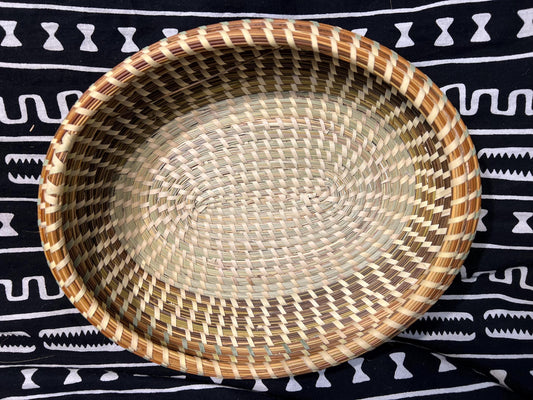 *SALE ENDS 12/2*.            Oval Gullah Bread Basket bowl shaped made in Charleston South Carolina Southern Lowcountry Living Essential