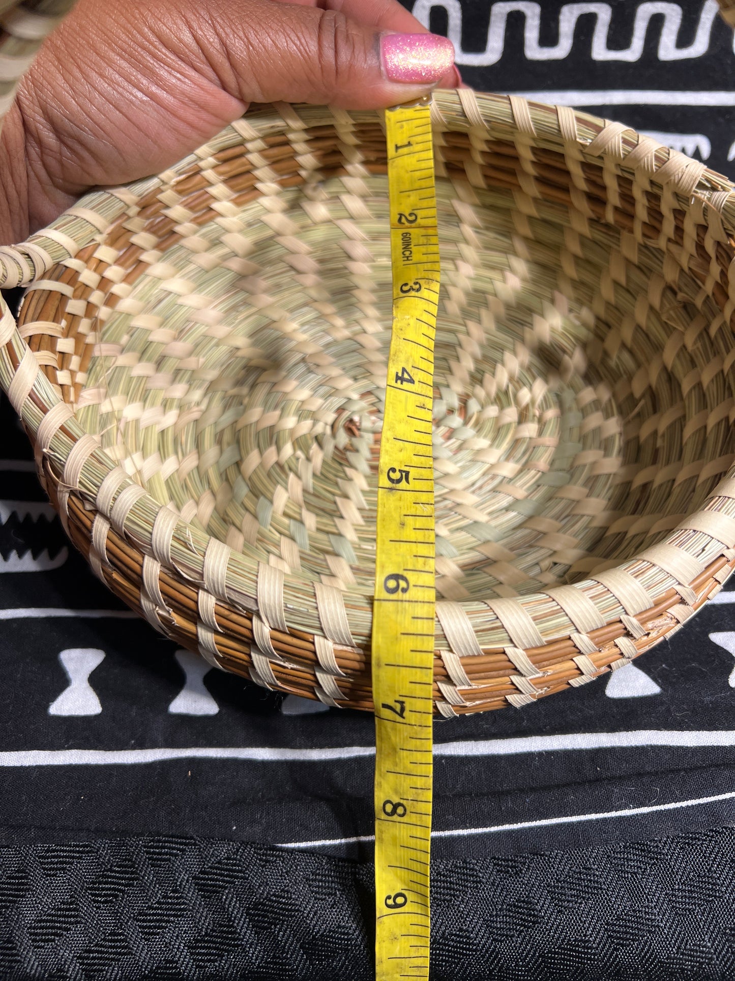 Oval Wrapped handle basket