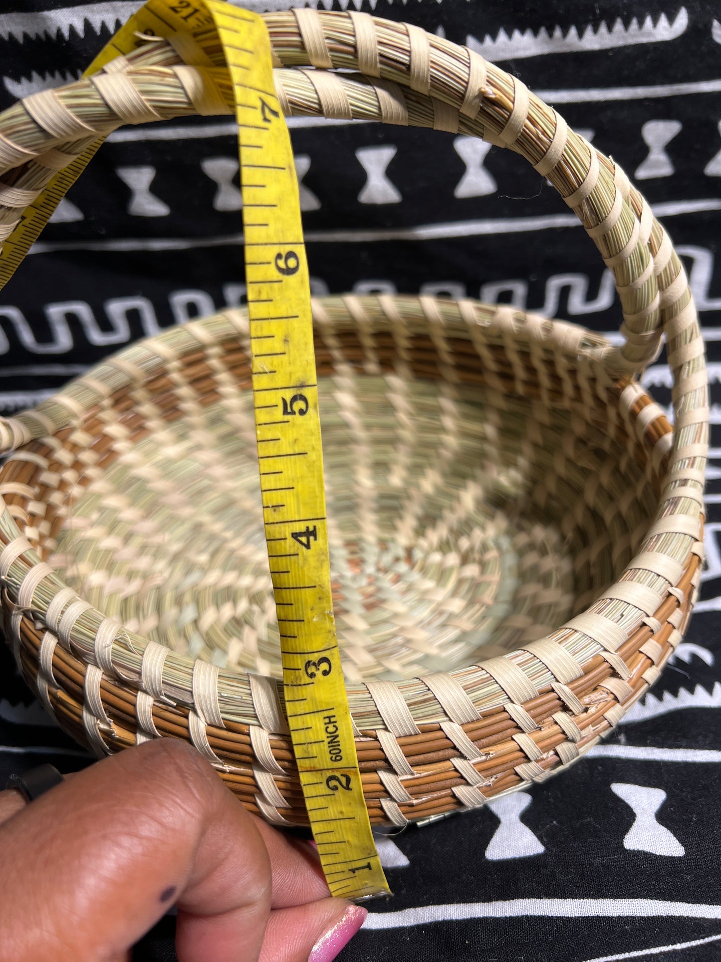 Oval Wrapped handle basket