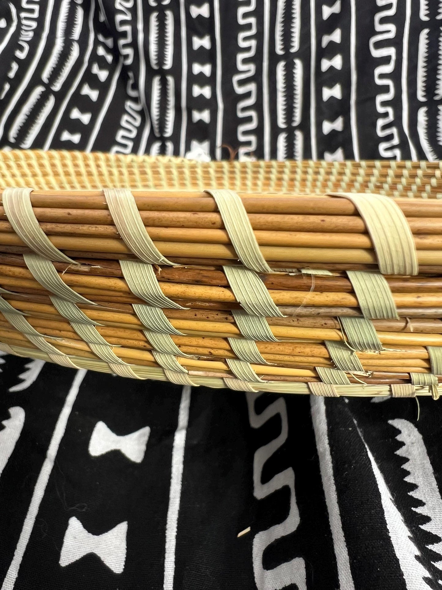 Rice Fanna made in the Lowcountry Charleston South Carolina in the Gullah Geechee tradition.