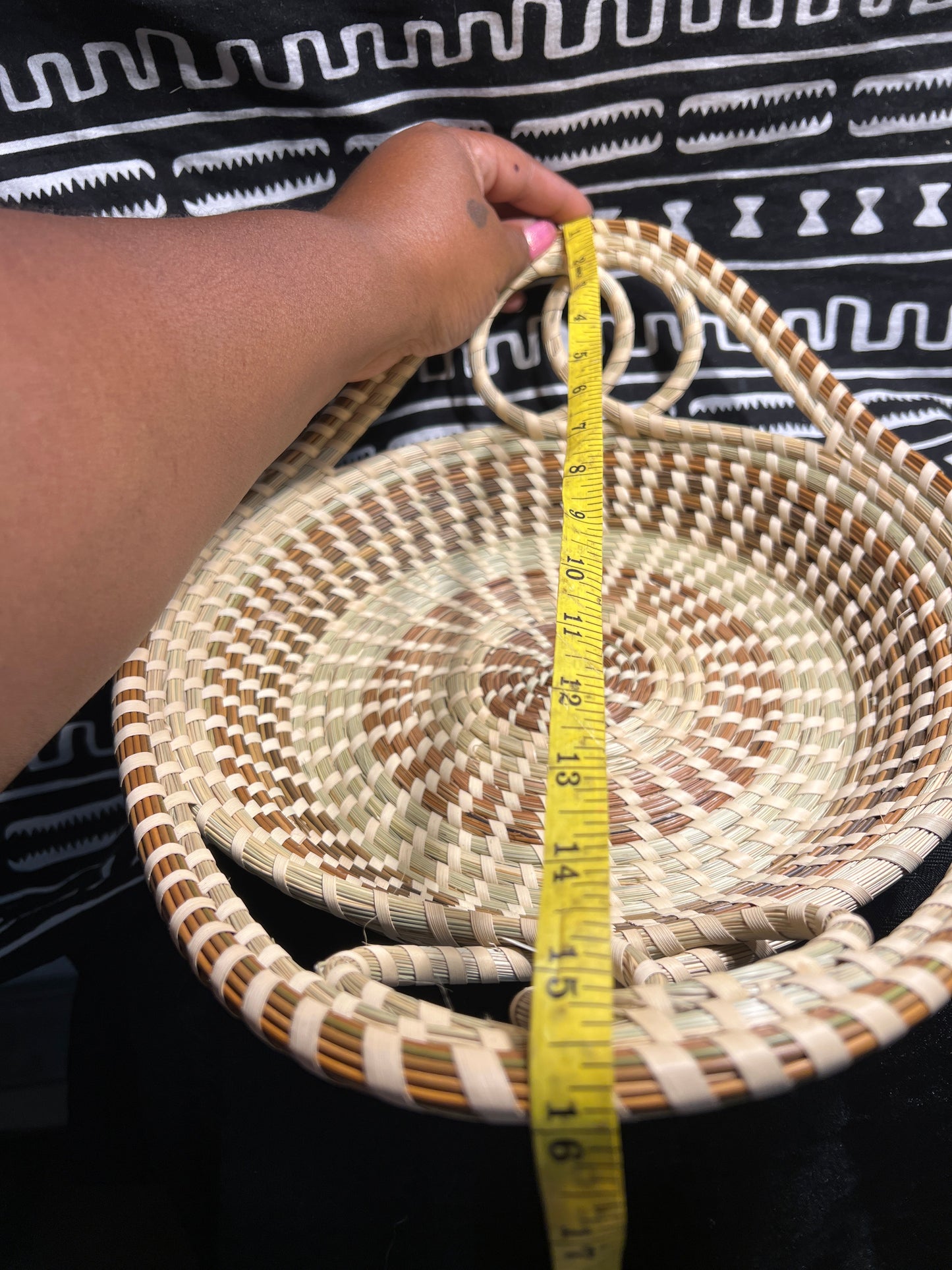 Gullah Double Loop Handle Bread Basket  made in Charleston South Carolina Southern Lowcountry Living Essential