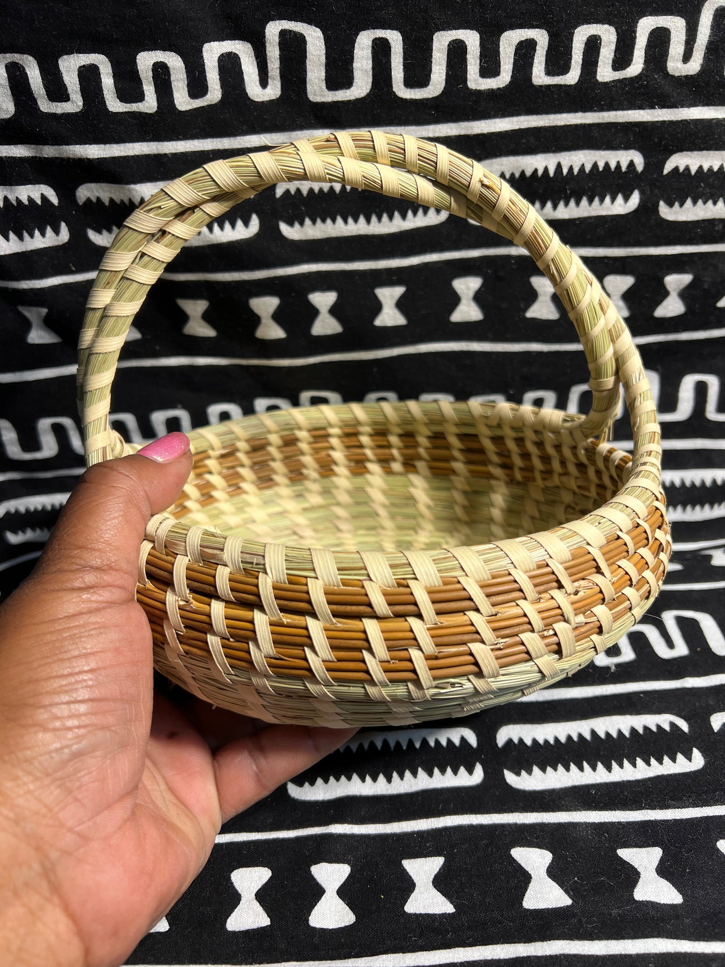 Oval Wrapped handle basket