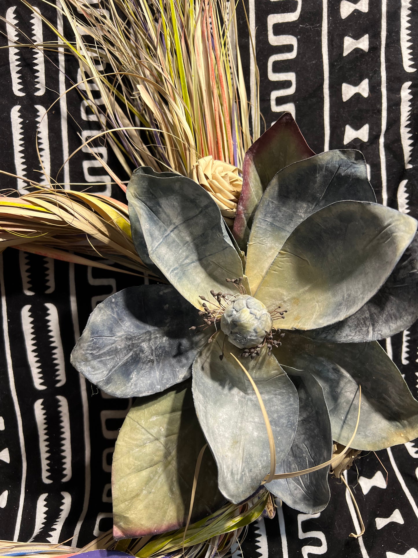 Palmetto Wreath with Blue Magnolia (A)