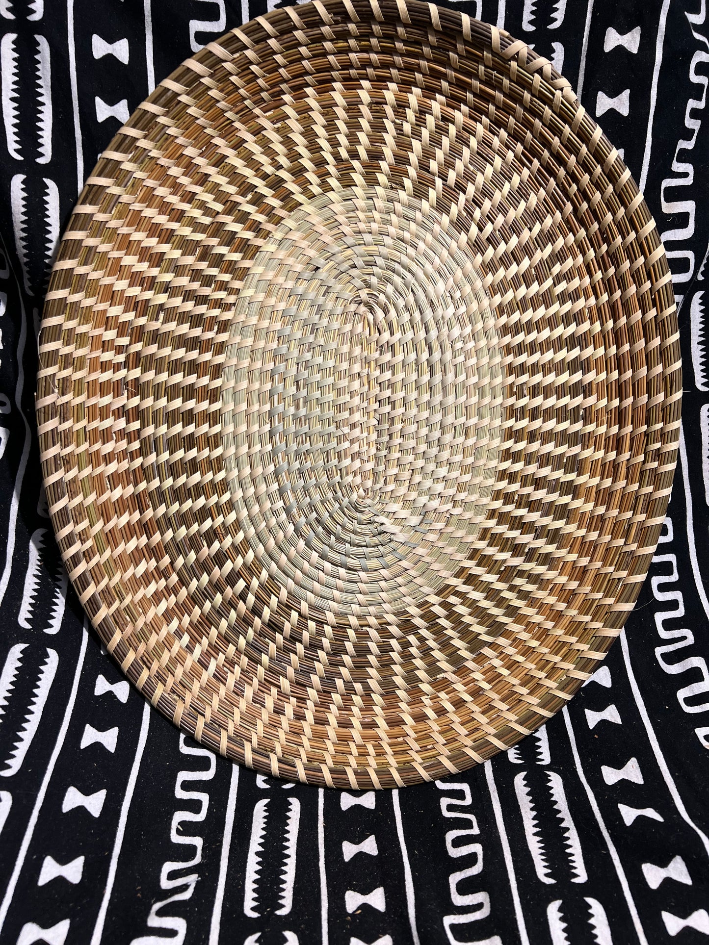 Oval Rice Fanna made in the Lowcountry Charleston South Carolina in the Gullah Geechee tradition.