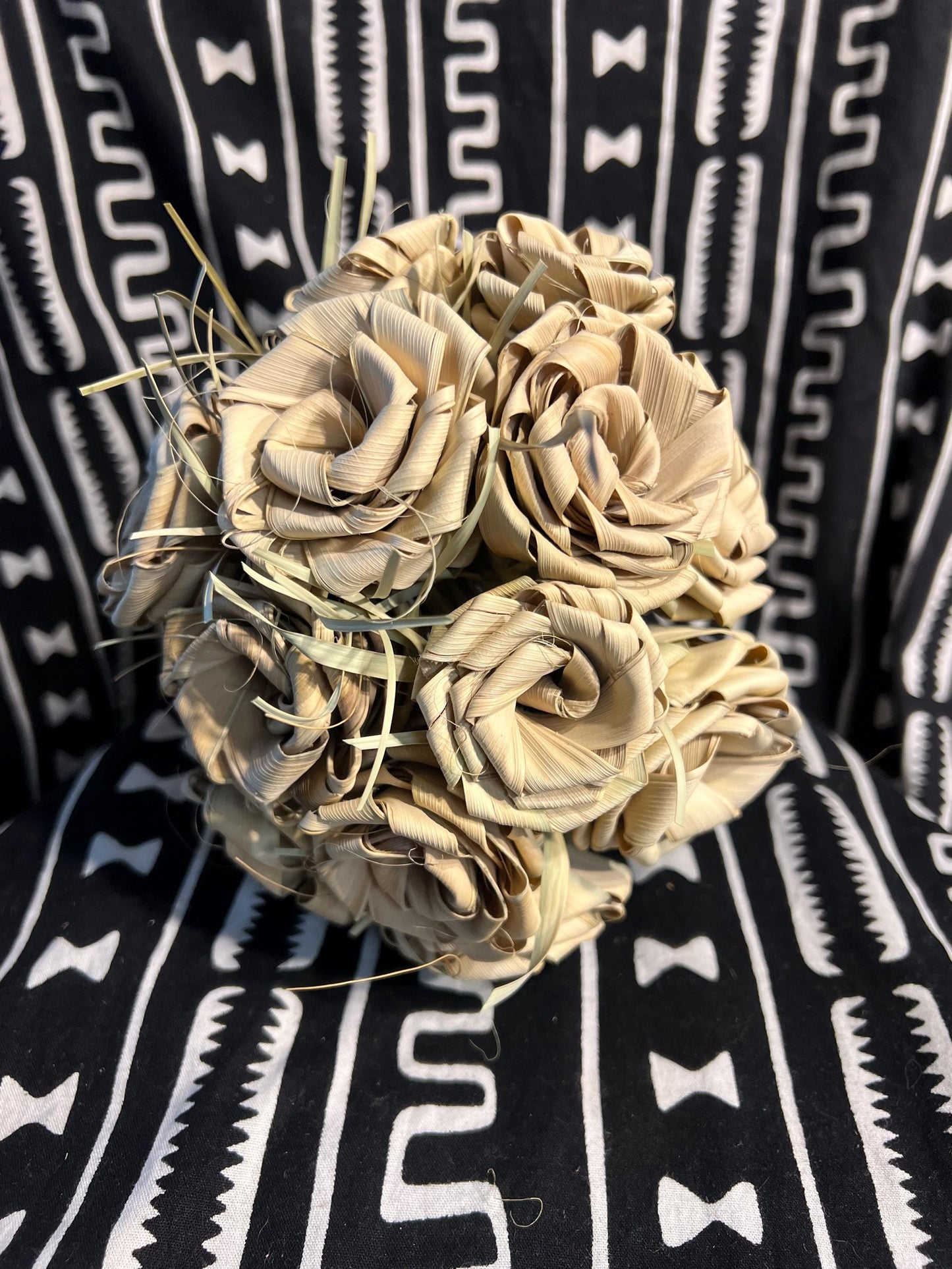 Dried Palmetto Roses  Bouquet of twelve (12) Charleston Roses Sweetgrass Roses Forever Roses